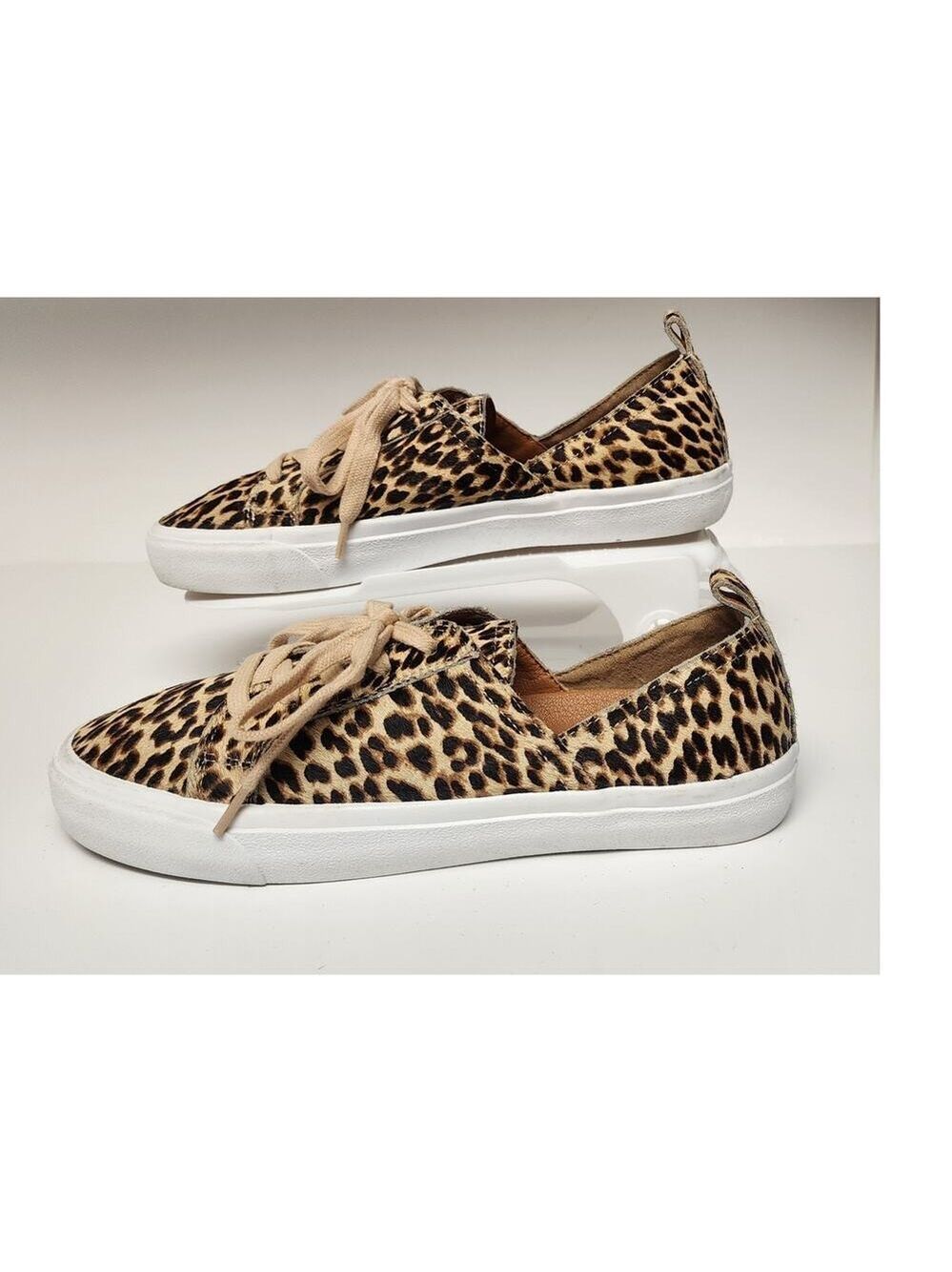 Lucky Brand Dansbey Cheetah Print Casual Sneakers Shoes Color Brown Size US 7.5M - Picture 5 of 15